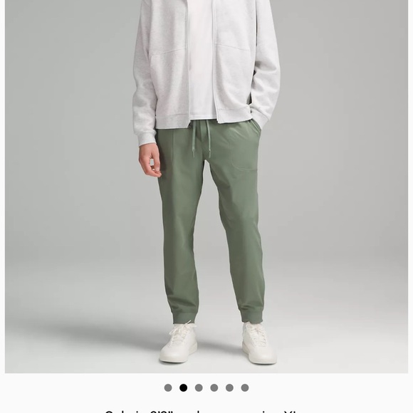 Lululemon Athletica Green Sweatpants Relaxed Fit Drawstring - Picture 2 of 11